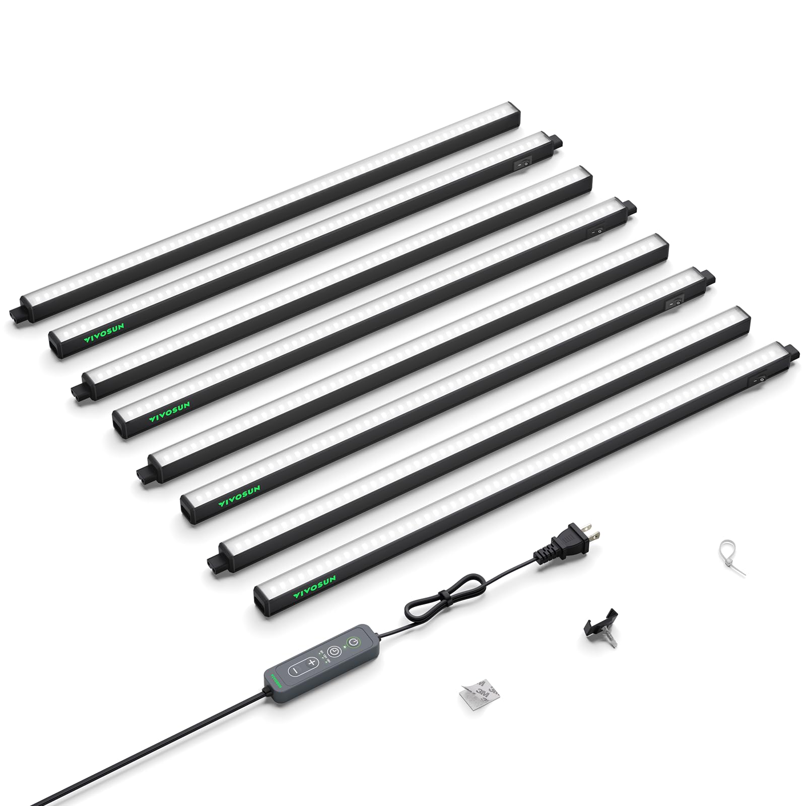 VIVOSUN T5 Grow Light Strip 2FT front view with white finish