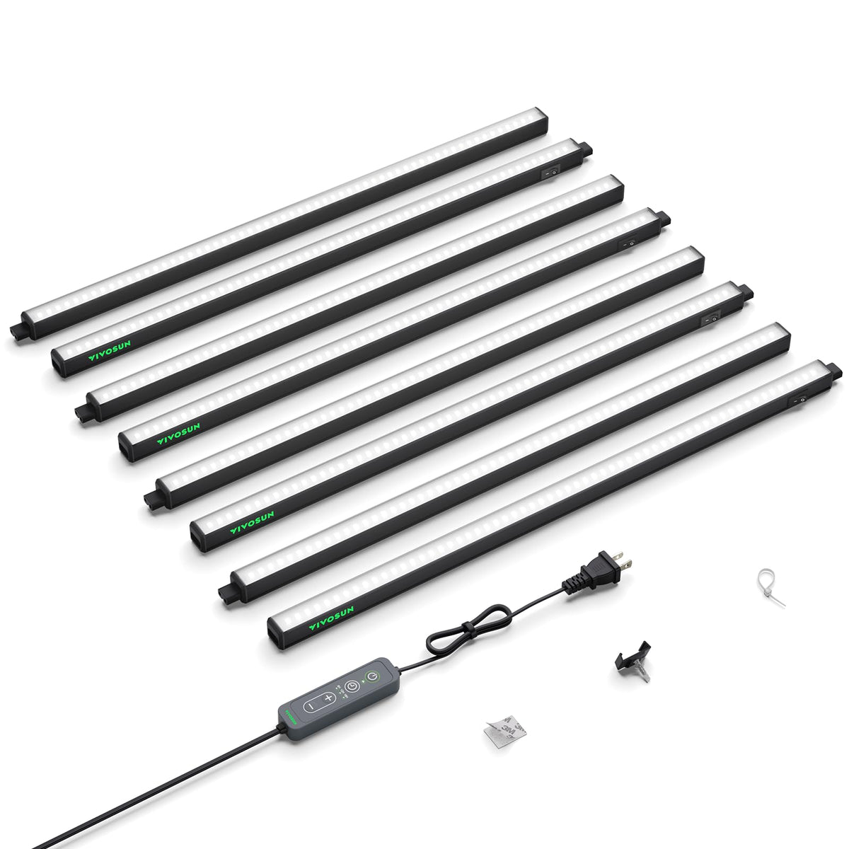 VIVOSUN T5 Grow Light Strip 2FT front view with white finish