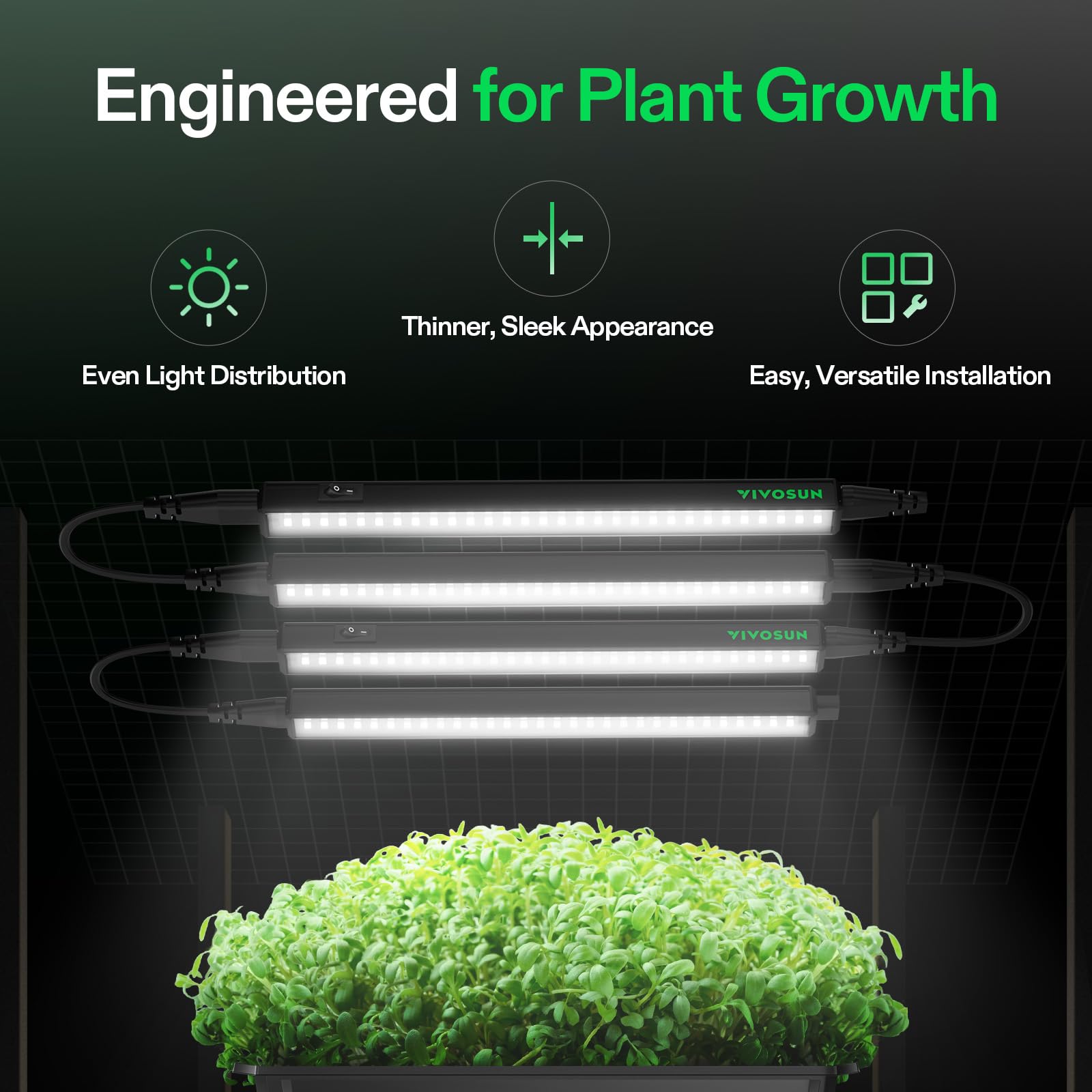 VIVOSUN T5 Grow Lights installation accessories