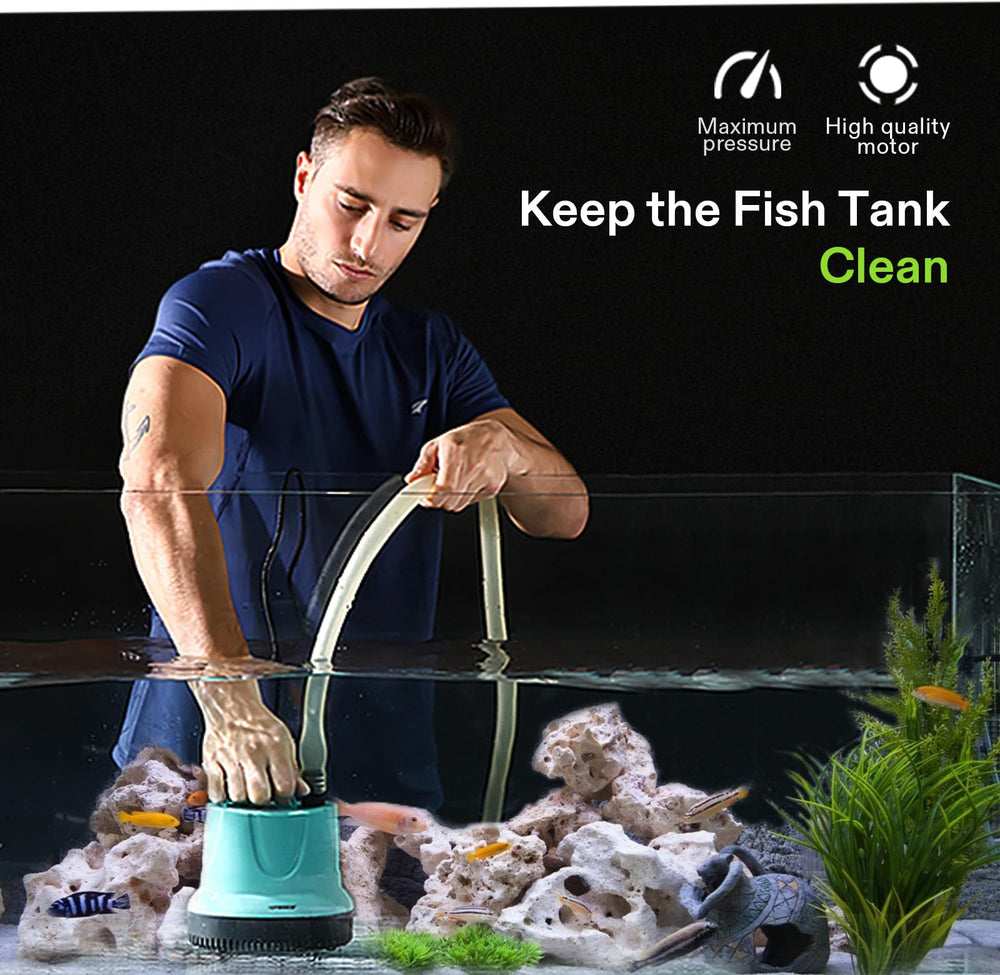 VIVOSUN water pump in an aquarium setting