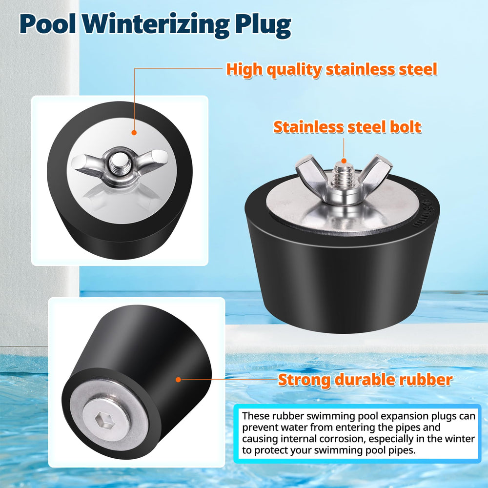 Vizava pool winter plugs displayed in packaging