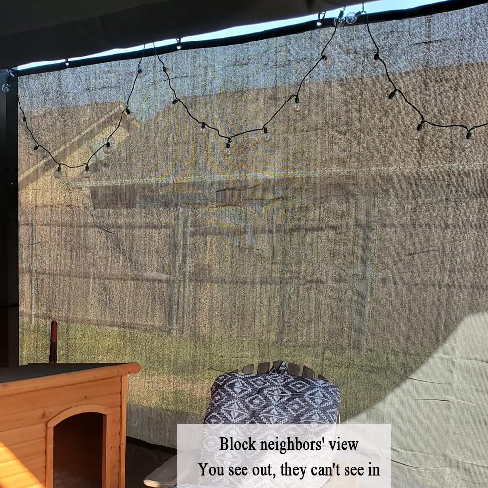 Vocray shade cloth in garden setting