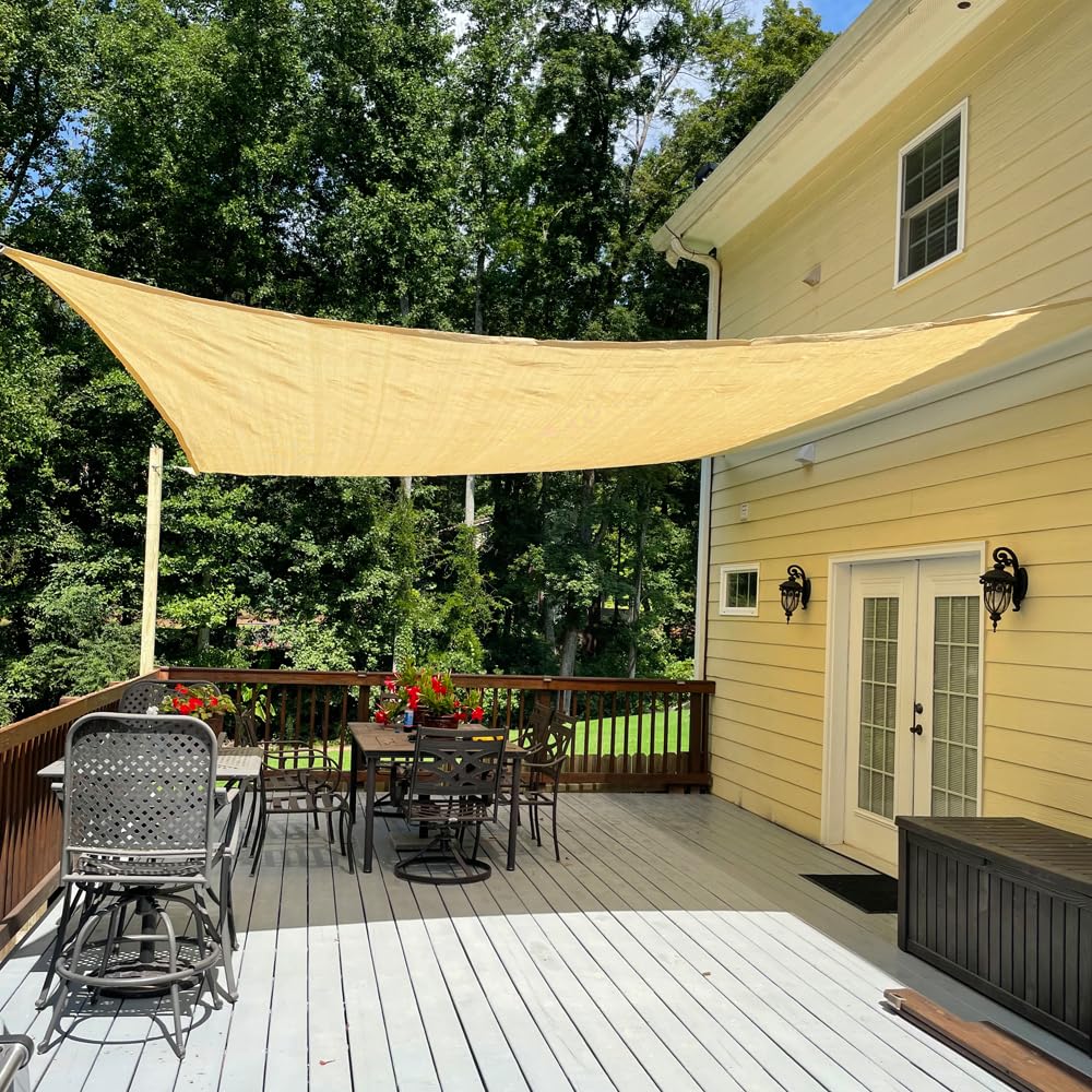 Vocray sun shade cloth hanging vertically for privacy