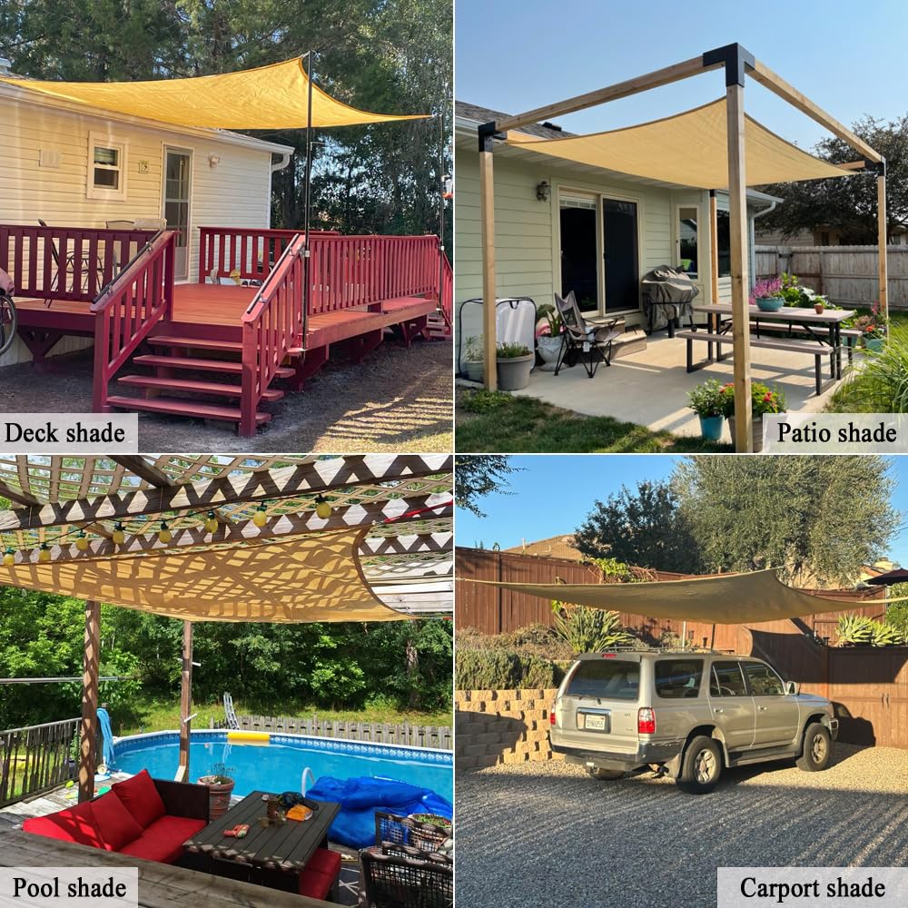 Vocray sun shade cloth rolled up for storage