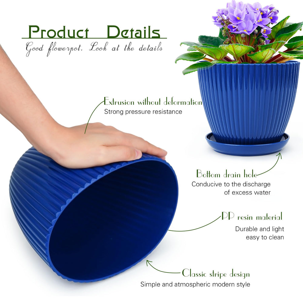 Vodotion 3.5 inch plant pot with flower