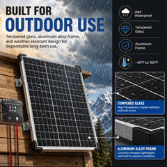 Voltset solar panel charging controller with LED indicators