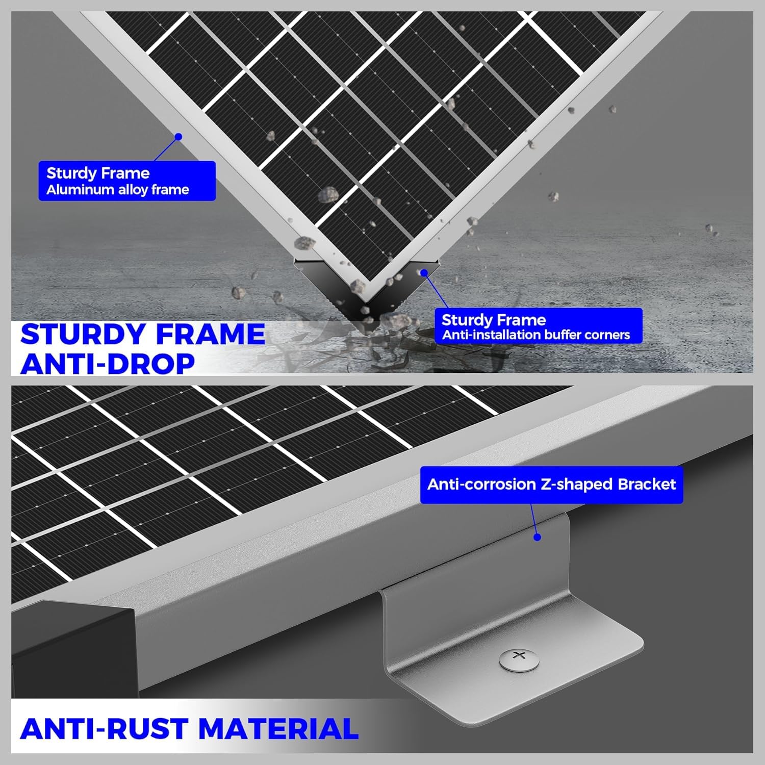 Voltset solar panel in use charging a motorcycle battery