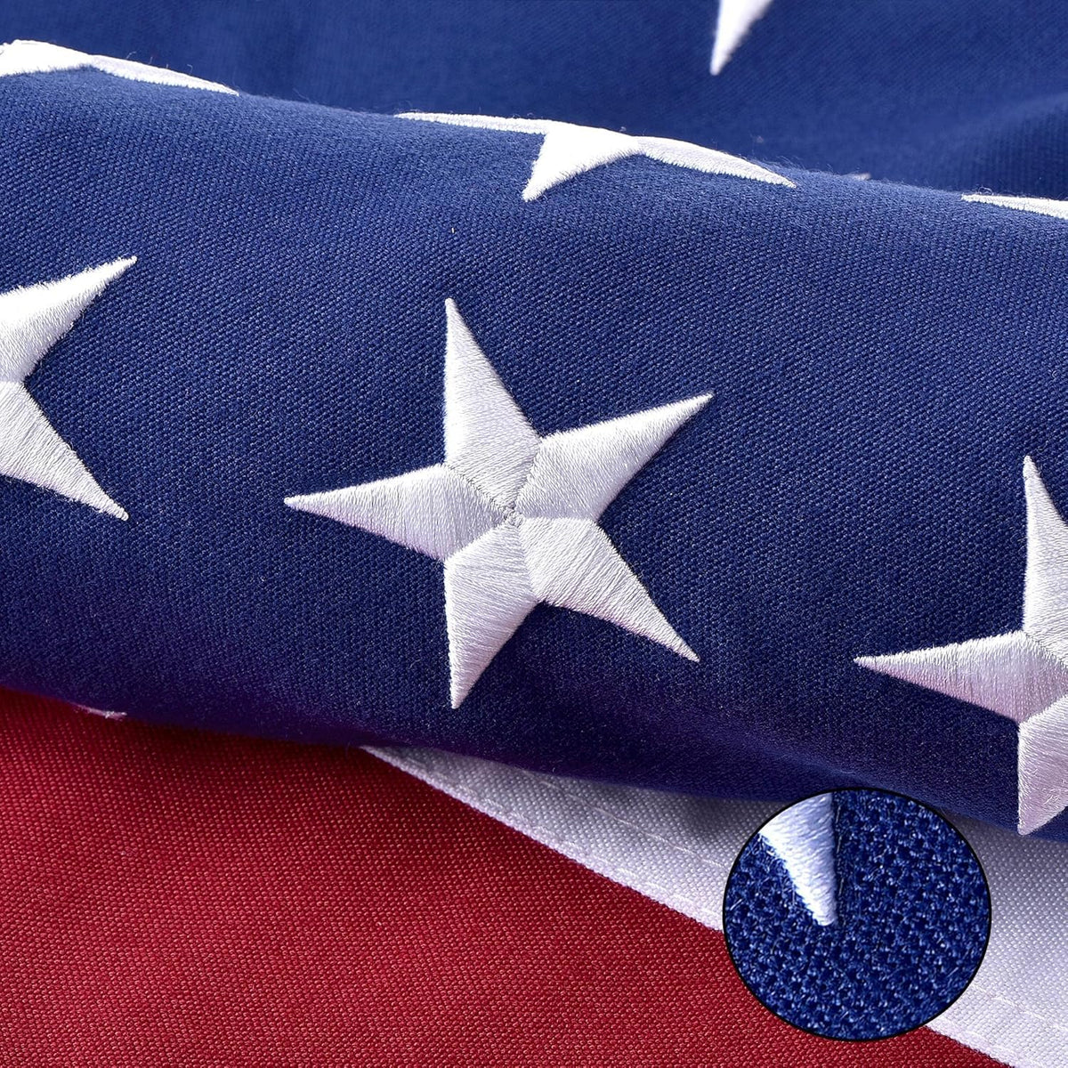 VORENUS American Flag 8x12 FT front view with embroidered stars