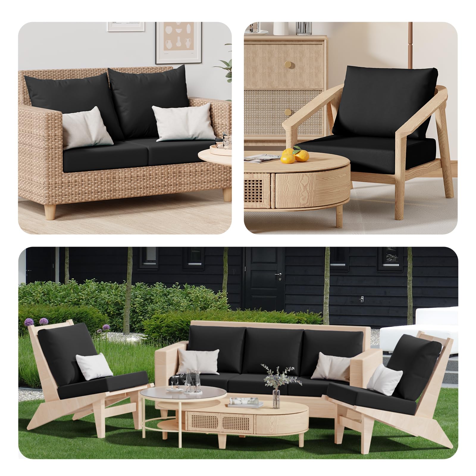 Vorshape 8Pcs Cushion Covers, demonstrating easy maintenance