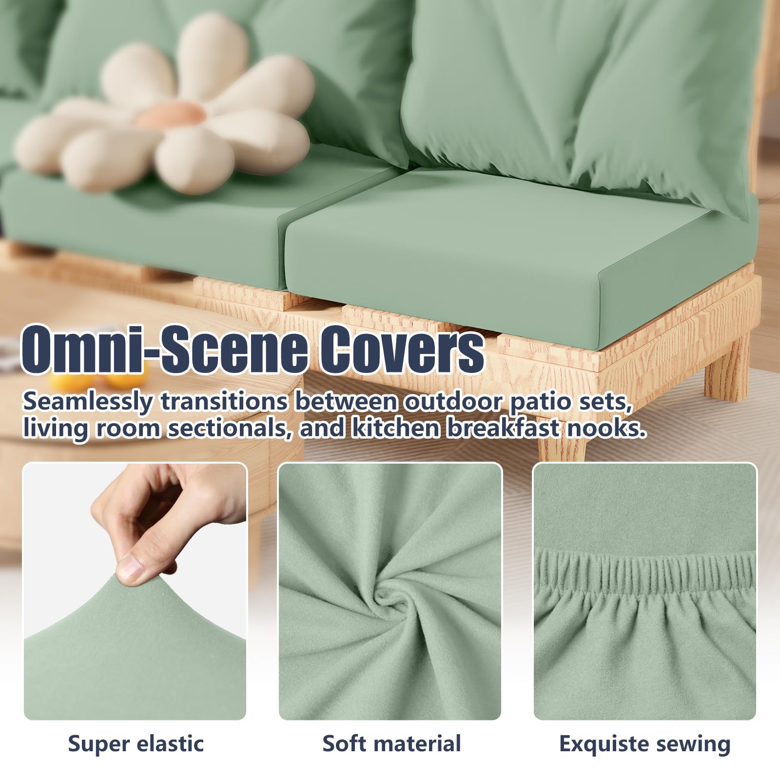 Vorshape cushion covers fit for outdoor and indoor use
