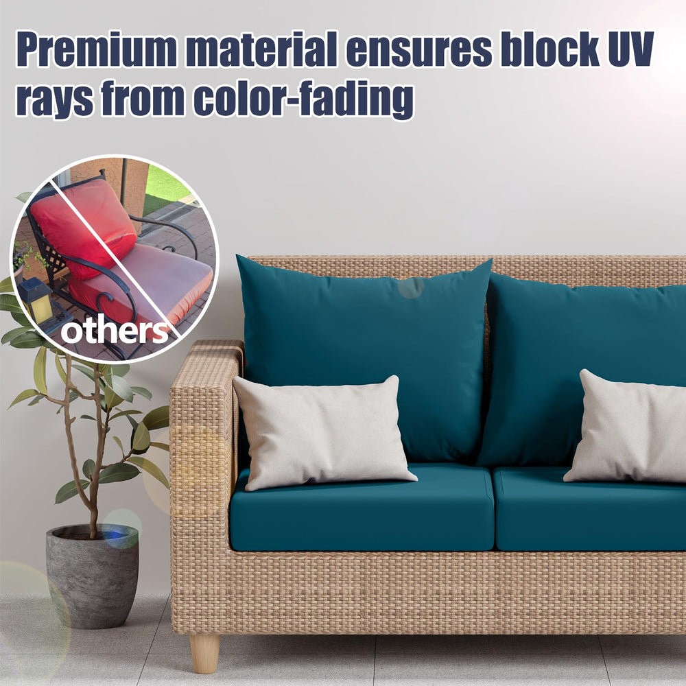 Vorshape cushion covers in a stylish outdoor setting