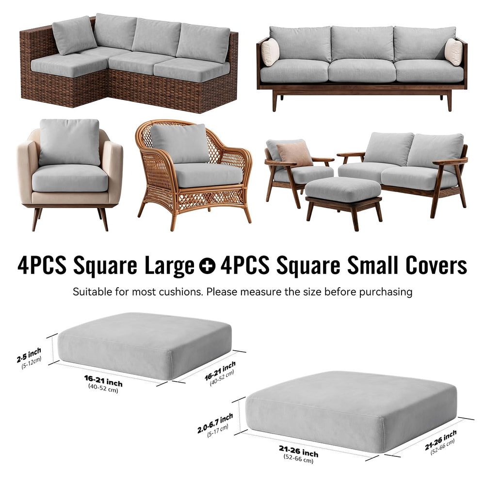 Vorshape cushion covers showing elastic fit