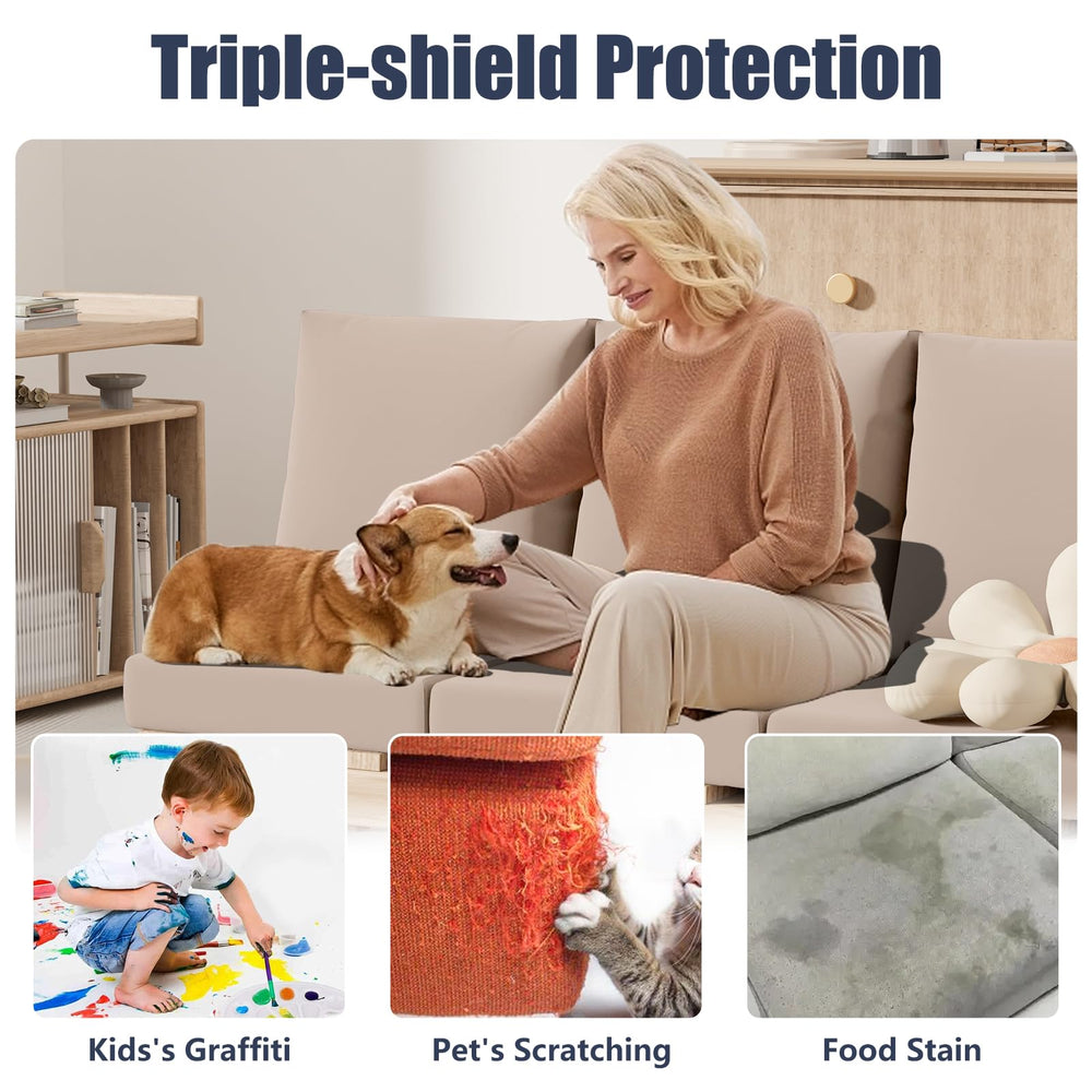 Vorshape cushion covers showing machine washable label