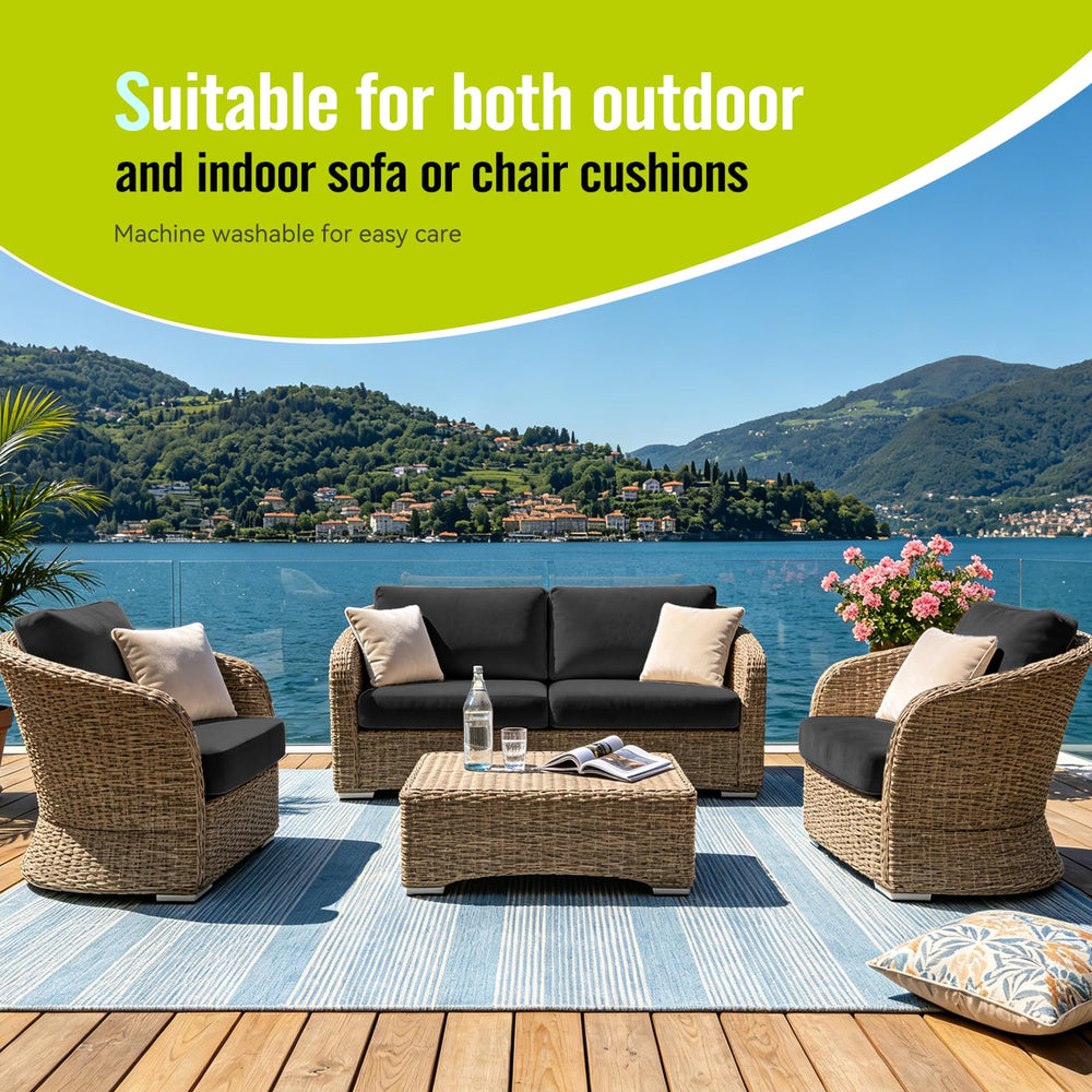 Vorshape outdoor cushion covers in storage packaging