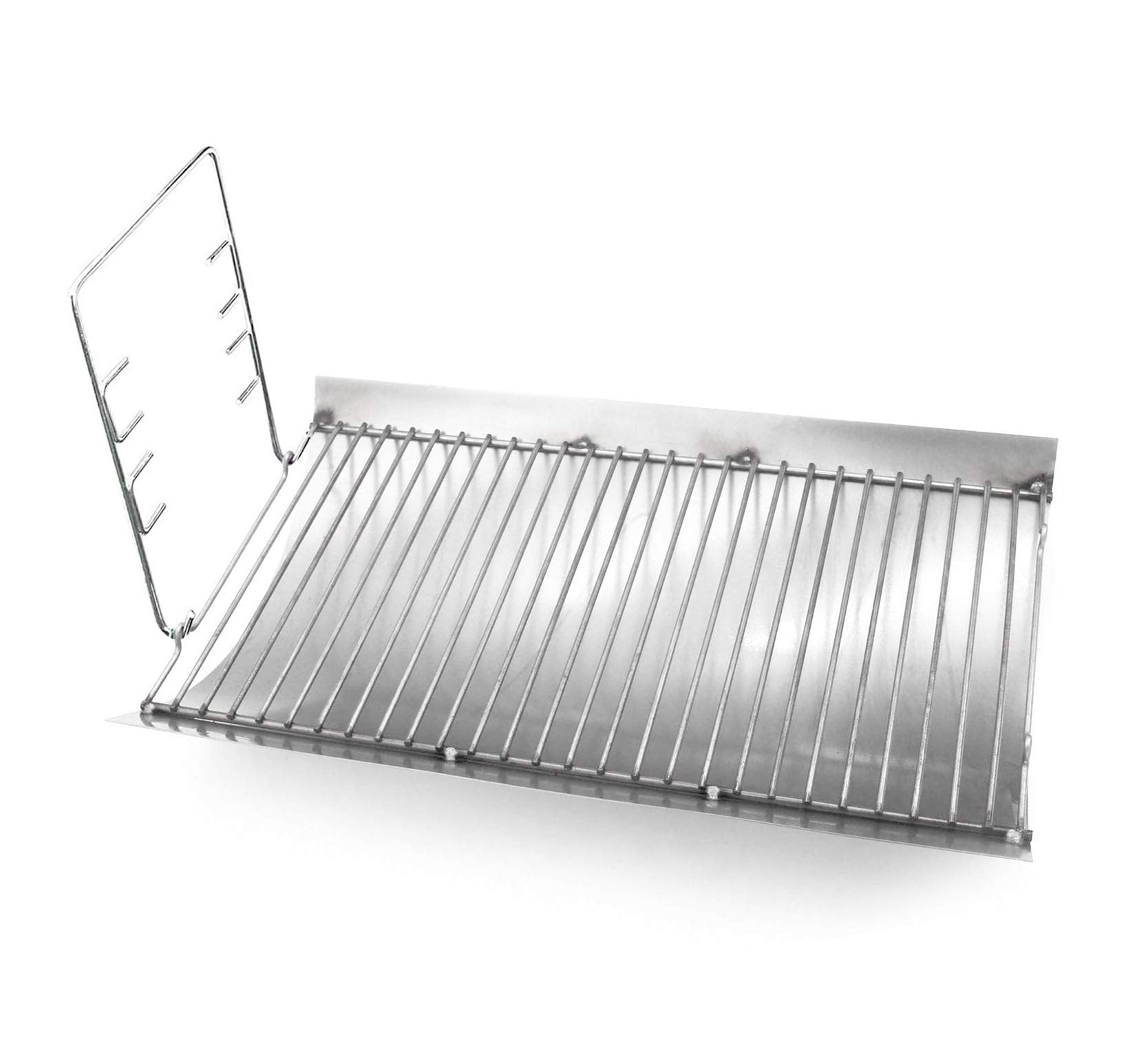 Votenli Steel Ash Pan with fire grate hangers included