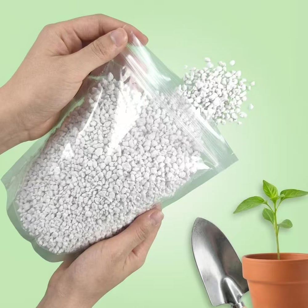 Voulosimi 30QT Organic Perlite in a gardening setup