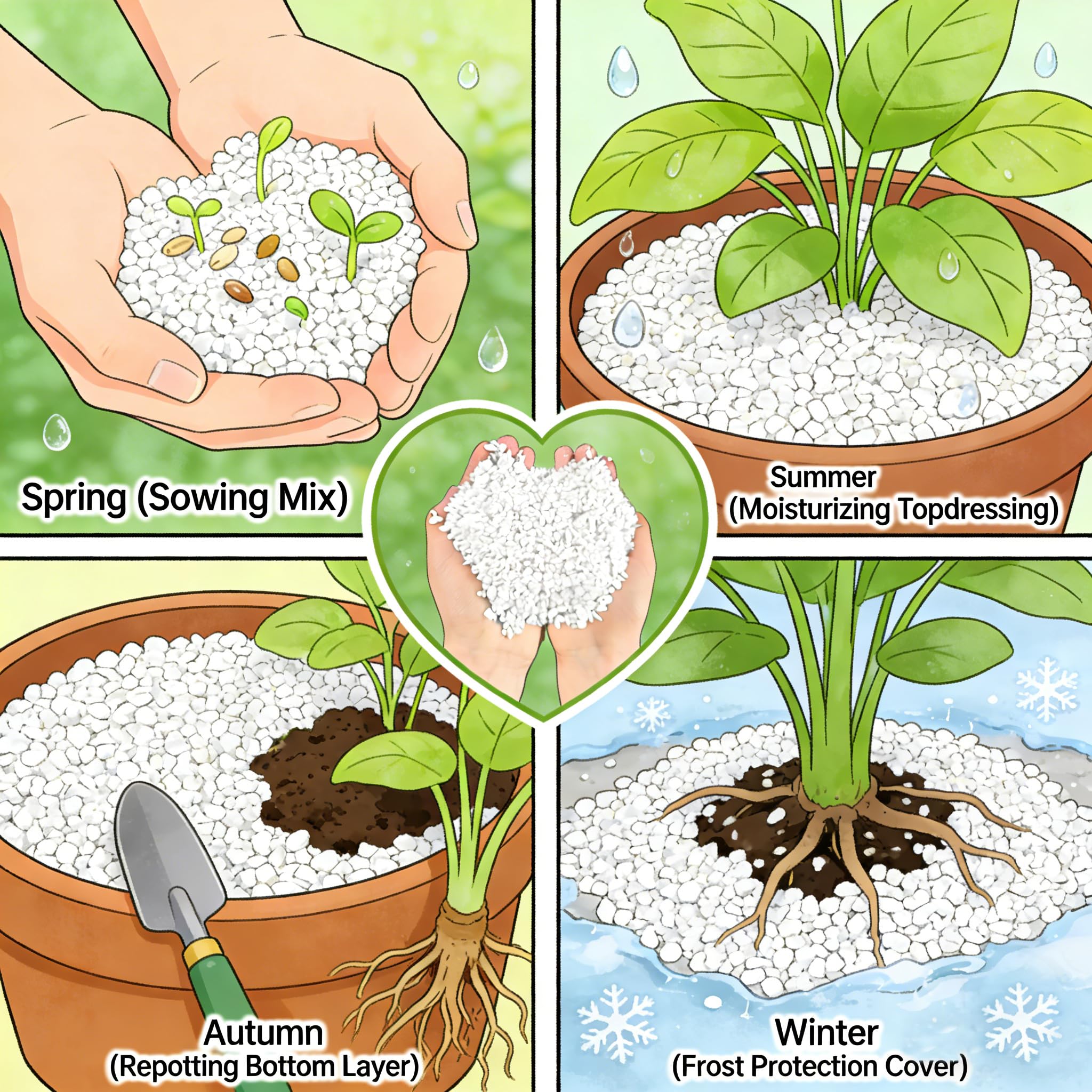 Voulosimi Organic Perlite mixed with soil