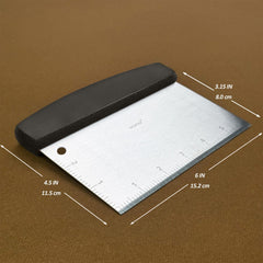 Vovoly Bench Scraper measuring scale detail