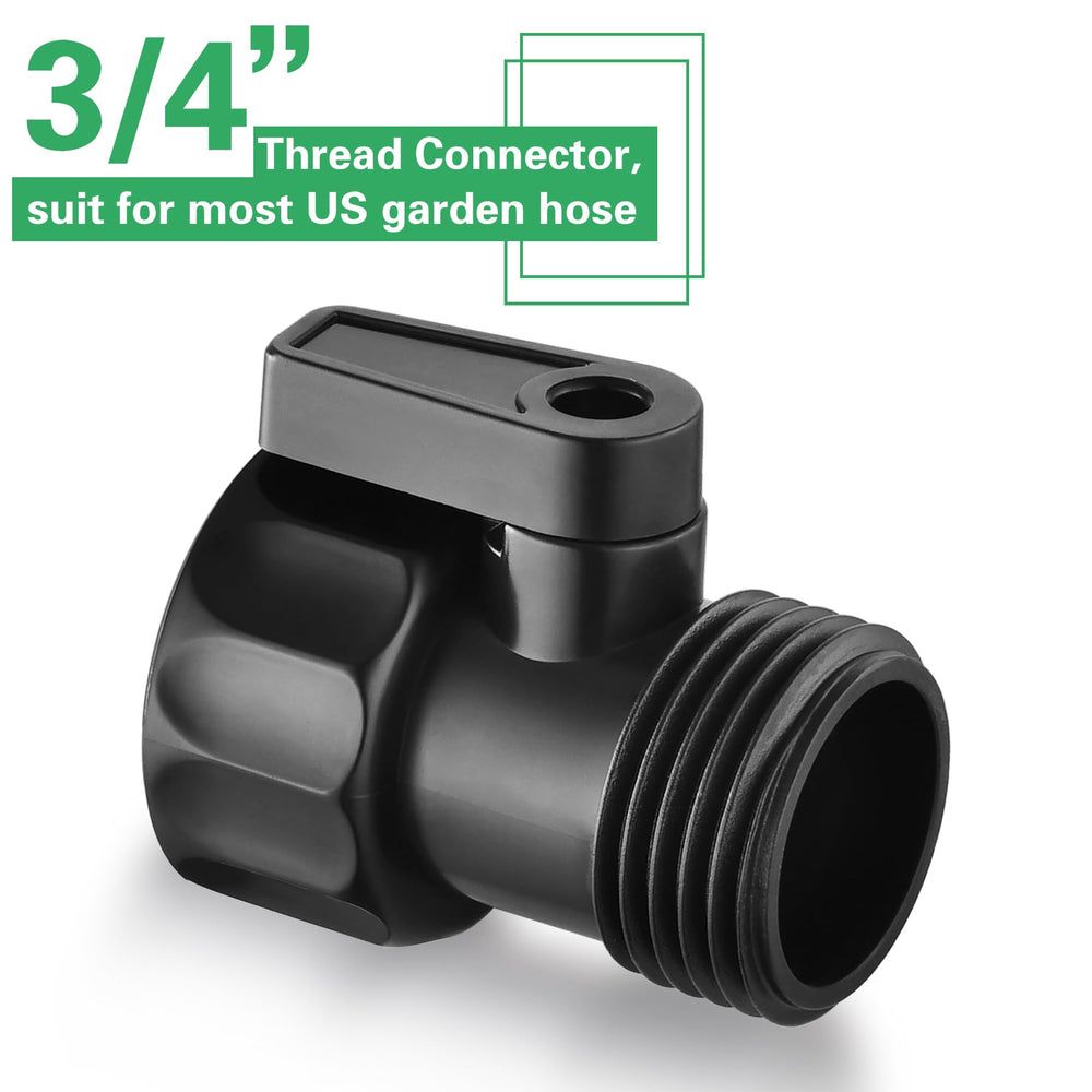 Vtenyeo 12 pack of plastic hose shut off valves in packaging