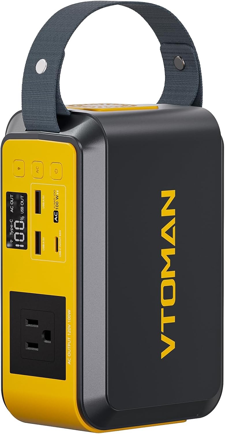 VTOMAN Jump 100 portable power station front view