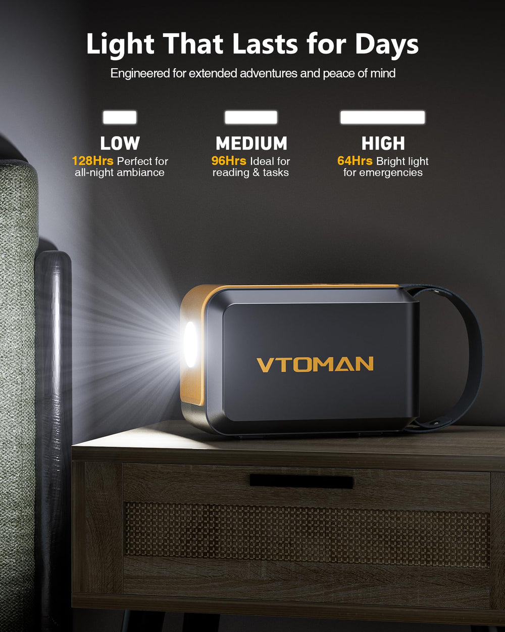 VTOMAN Jump 100 with USB-C charging cable included
