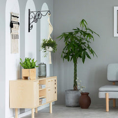 Vumdua Hanging Plants Bracket displaying flower pots