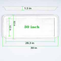 VUWEZ plant tray side view showing depth