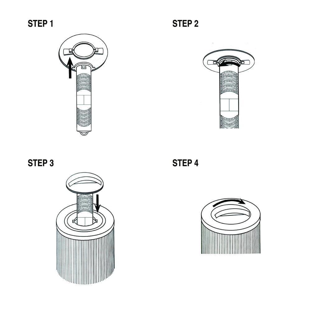 VVEBUY Spa Mineral Ion Cartridge Filter Stick side view