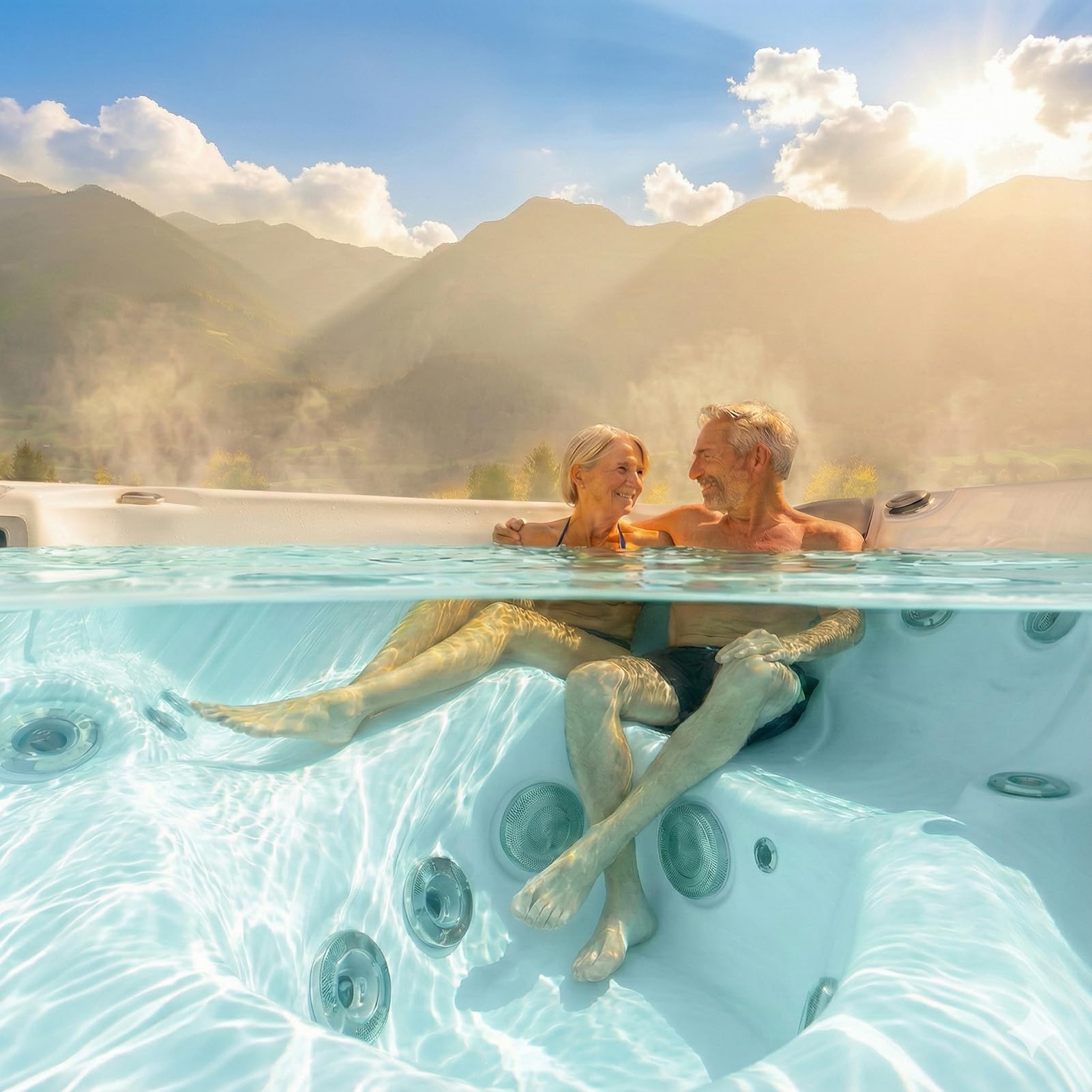 VVEBUY Spa Mineral Ion Cartridge Filter Stick with hot tub setup