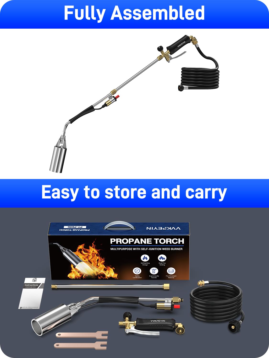 VVKPEYIN propane torch ideal for outdoor work