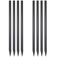 VVOKGO 24-inch rebar stake with black powder coating front view