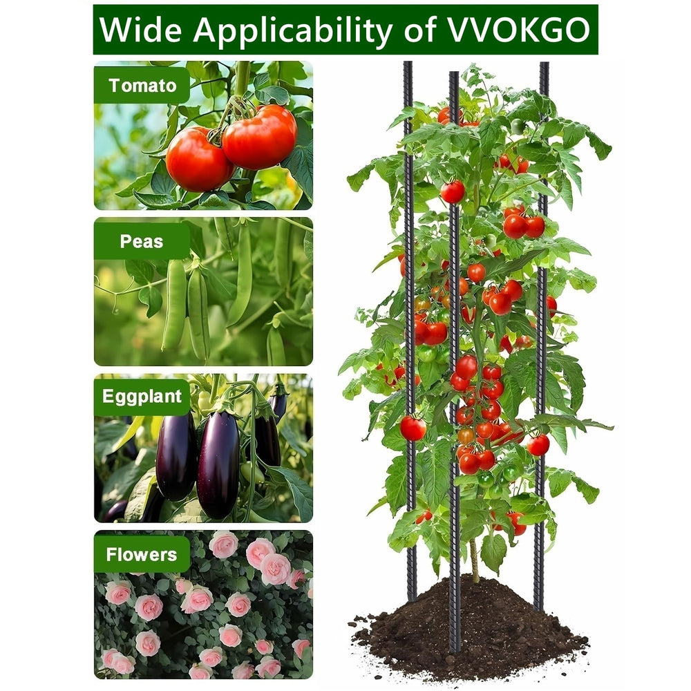 VVOKGO 36 inch rebar stake showing powder-coated finish