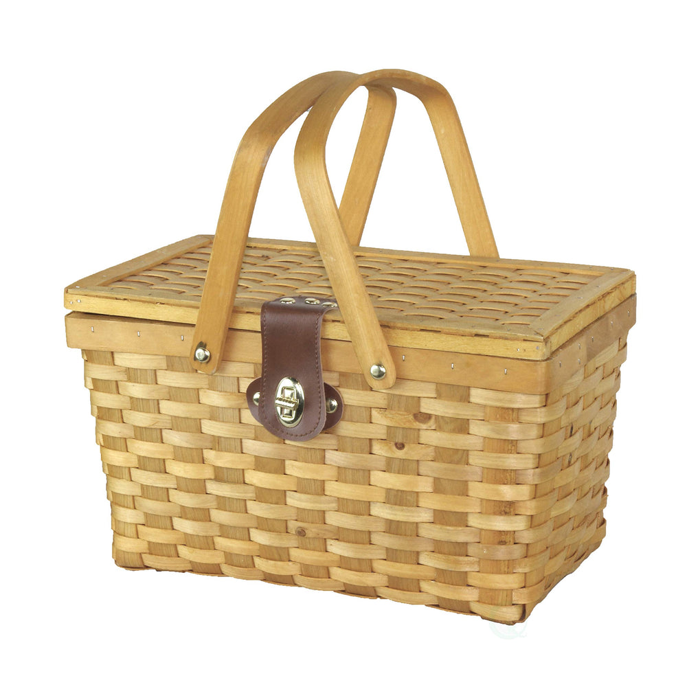 VW Vintiquewise Picnic Basket side view with movable handles