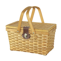 VW Vintiquewise Picnic Basket side view with movable handles