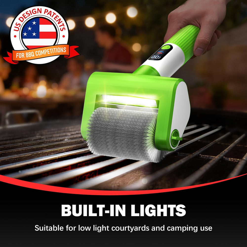 VYtoov Electric Grill Brush in green colour with accessories