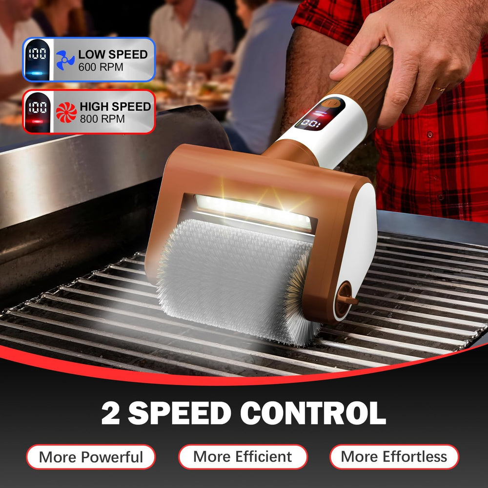 VYtoov Electric Grill Brush with stainless steel brush head