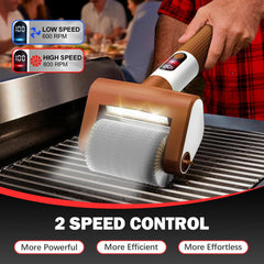 VYtoov Electric Grill Brush with stainless steel brush head