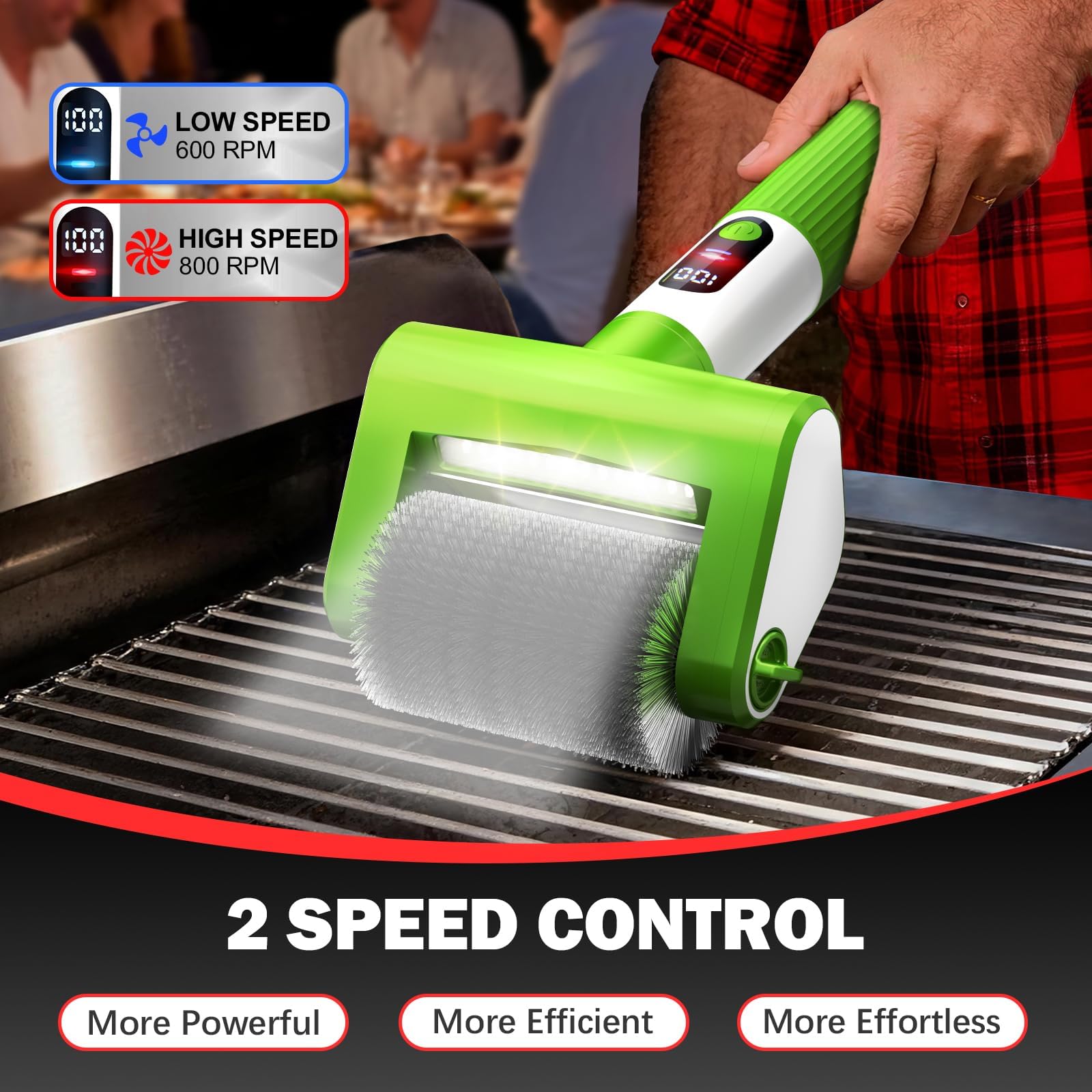 VYtoov Electric Grill Brush with stainless steel head