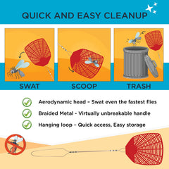 W4W Fly Swatter 6 Pack stored neatly in a pantry