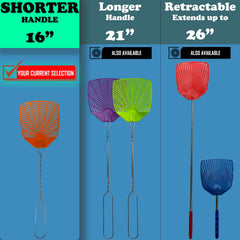 W4W Fly Swatter showing 16-inch metal handle and flexible head