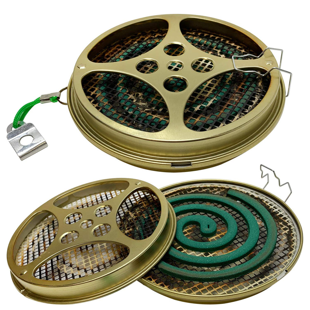 W4W Mosquito Coil Holder front view in gold