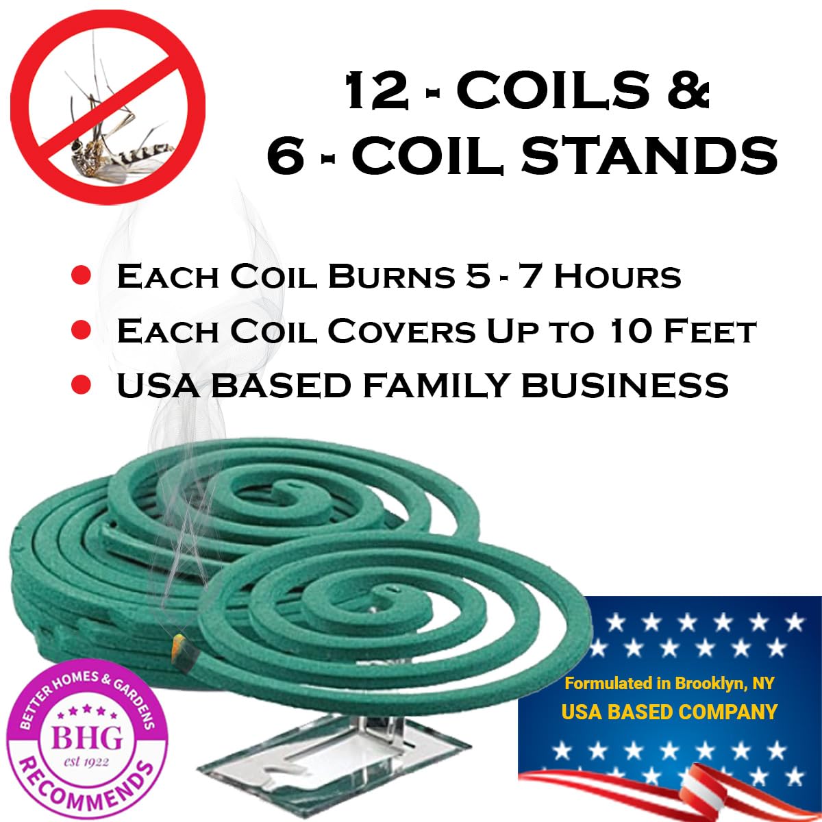 W4W Mosquito Repellent Coils displayed on a patio table