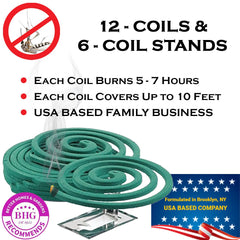 W4W Mosquito Repellent Coils displayed on a patio table