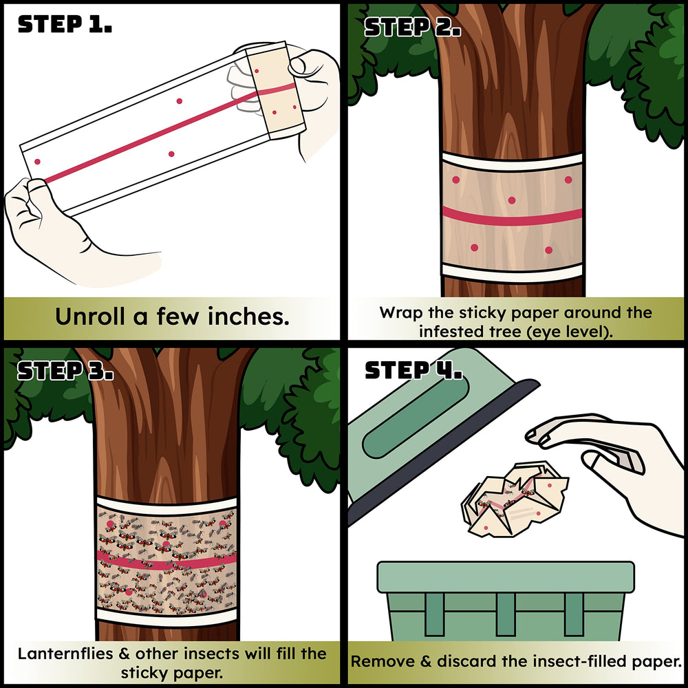 W4W Tree Tape in a garden setting with trees