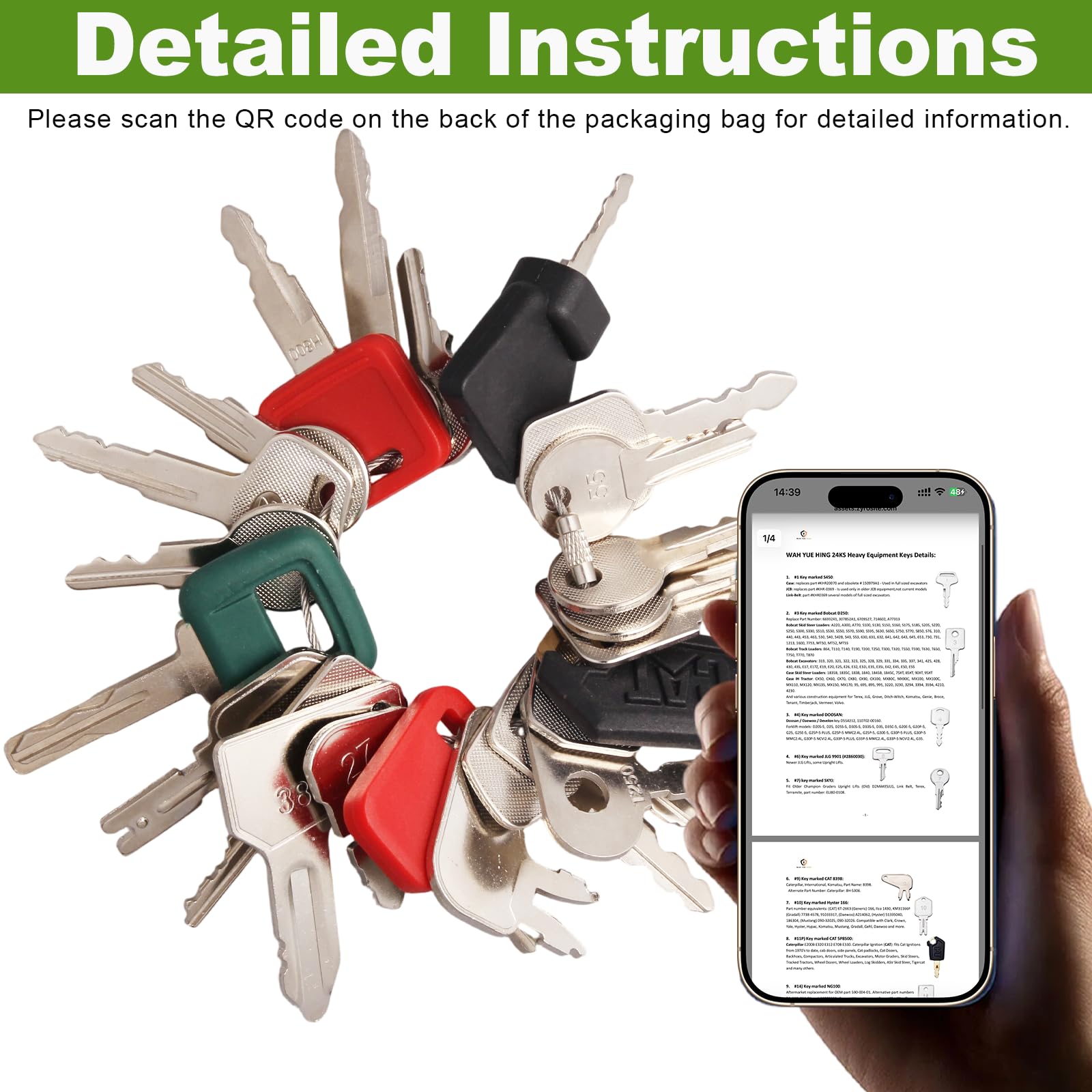WAH YUE HING Heavy Equipment Keys detailed view