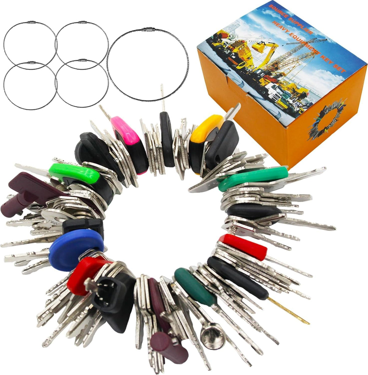 WAHLIN PARTS 100 Heavy Equipment Key Set front view