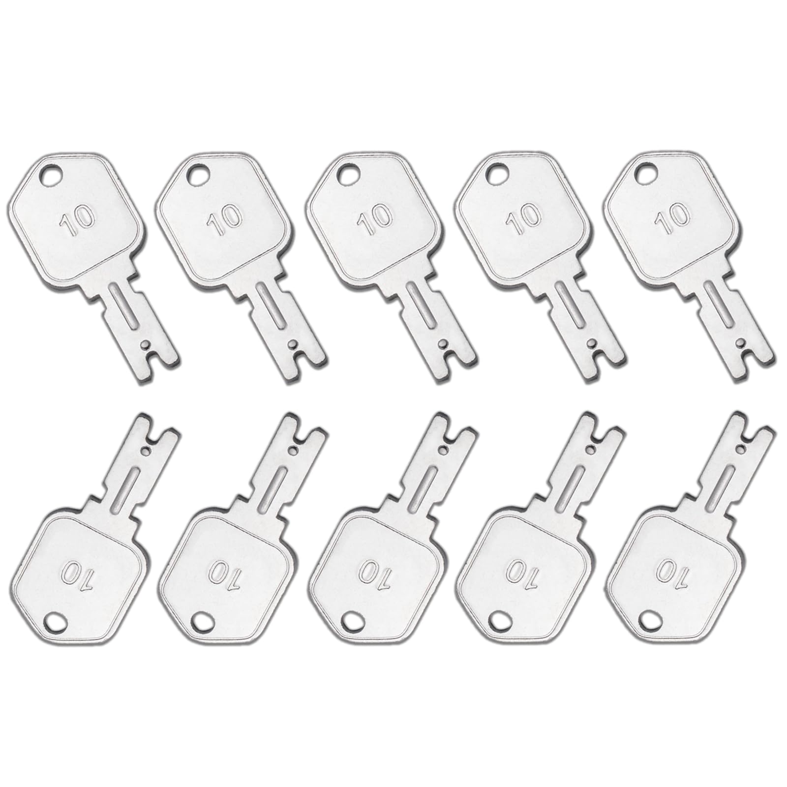 WAHLIN PARTS 10Pcs 166 ignition keys with key ring