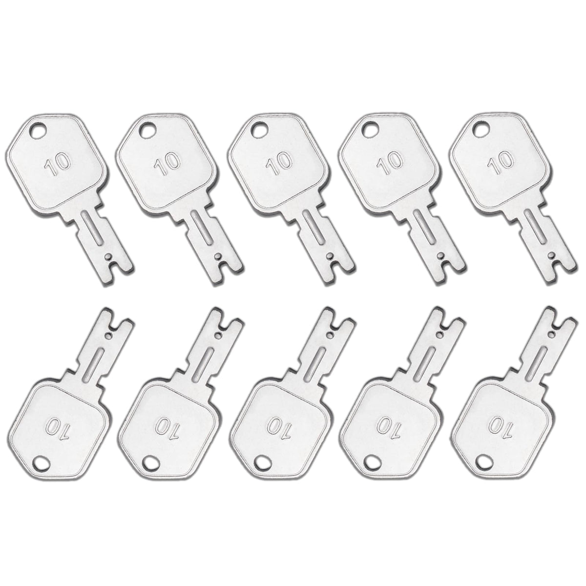 WAHLIN PARTS 10Pcs 166 ignition keys with key ring