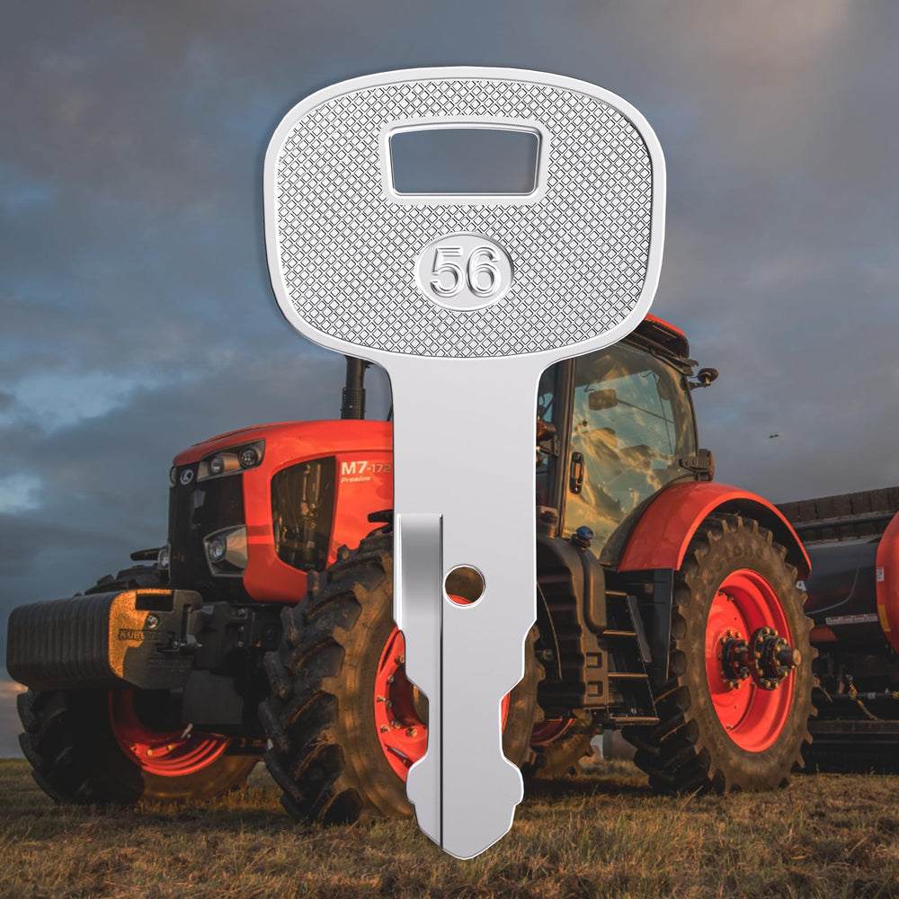WAHLIN PARTS 459A ignition keys shown in use with Kubota equipment
