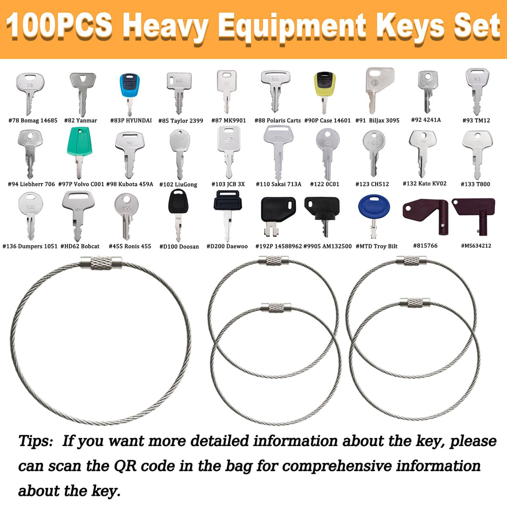 WAHLIN PARTS key set packaging with dimensions